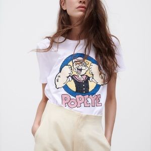 Zara NWOT‎ Crossstitch Tee